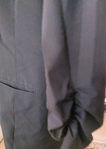 Michael Kors, tek düğmeli, kol büzg detay Blazer ceket. - Görsel 2