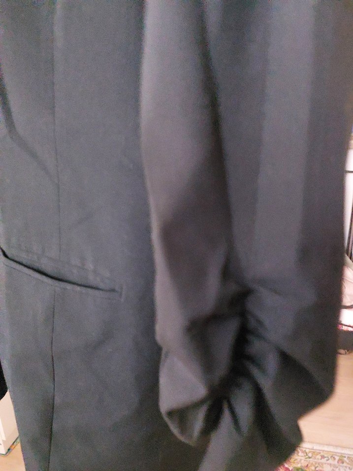 Michael Kors, tek düğmeli, kol büzg detay Blazer ceket. - Görsel 2