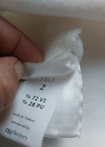 NU Black Beyaz Boğazlı Örgü Kadın Kazak - Görsel 5