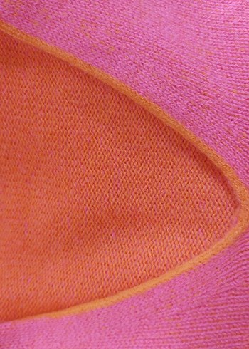 Simply Cashmere Marka, pembe V yaka kaşmir kazak - Görsel 4