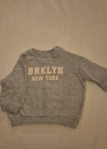 H&M Gri Erkek Çocuk Sweatshirt