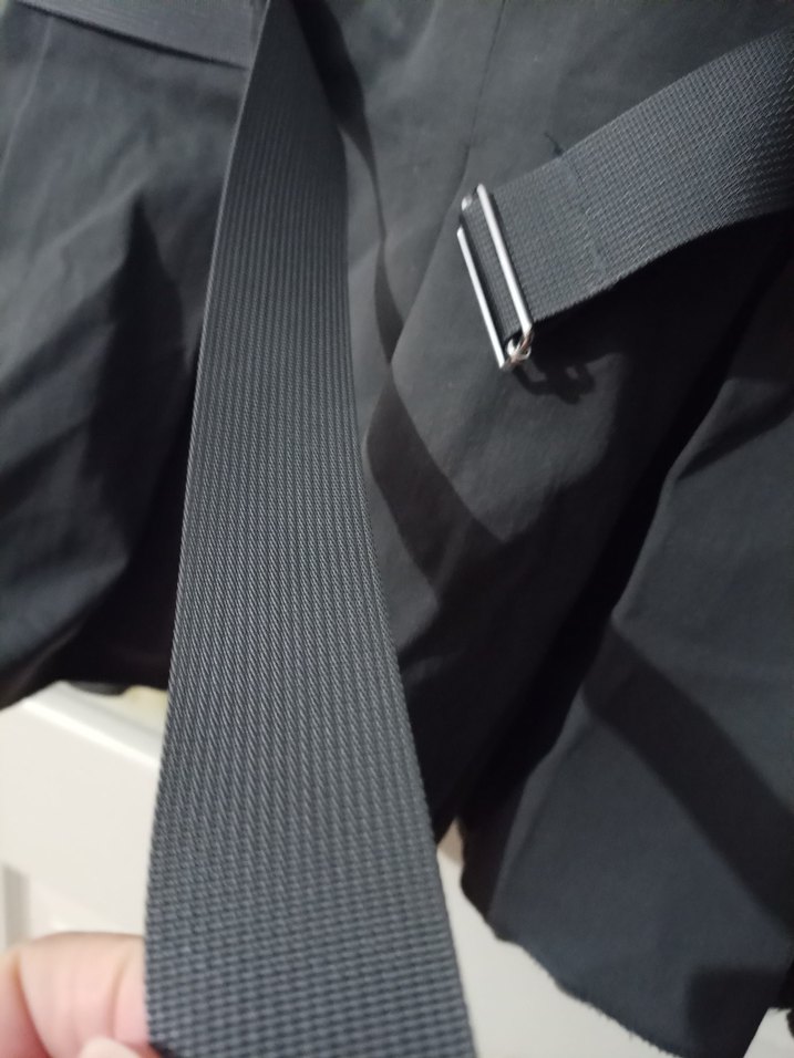 Kemerli Siyah Midi Elbise - Görsel 3