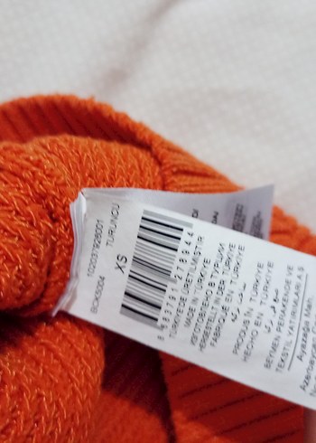 Turuncu, Boğazlı, Kolsuz Triko Kadın Kazak - Görsel 6