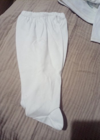 Beyaz Bebek Erkek Takım, Uzun Kollu, Baskılı - Görsel 5