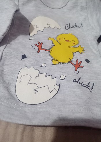 Beyaz Bebek Erkek Takım, Uzun Kollu, Baskılı - Görsel 7