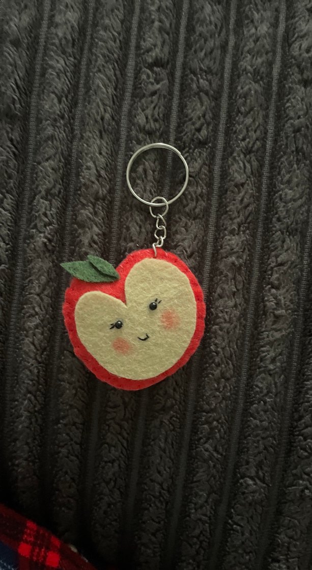 Renkli  Elma Anahtarlık - Görsel 3