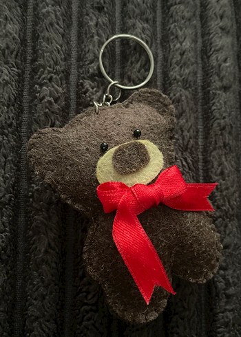 Kahverengi Ayıcık Figürlü Anahtarlık - Görsel 2