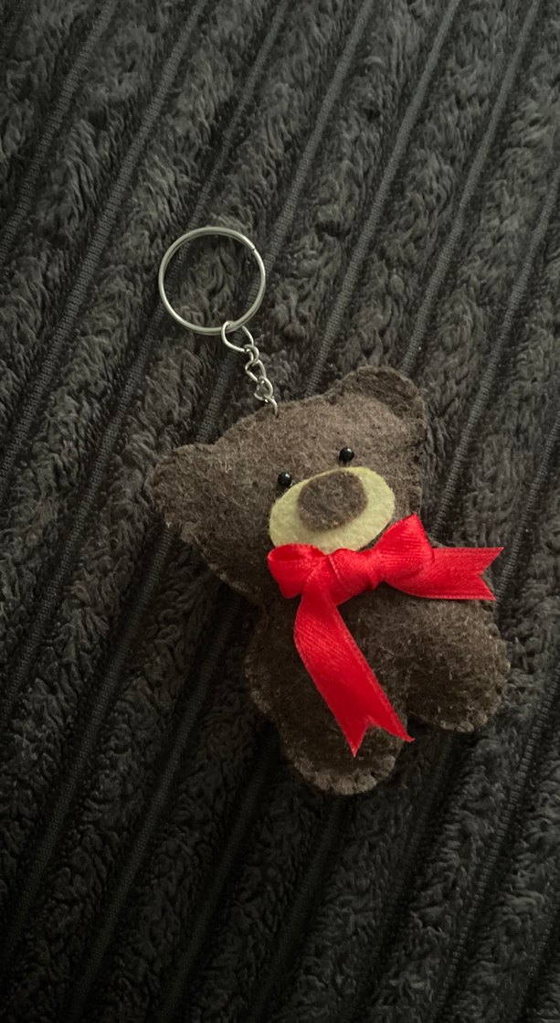 Kahverengi Ayıcık Figürlü Anahtarlık - Görsel 5