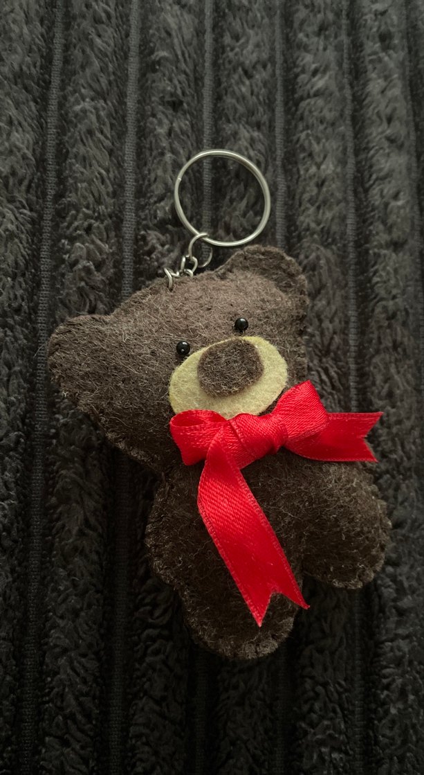 Kahverengi Ayıcık Figürlü Anahtarlık - Görsel 2