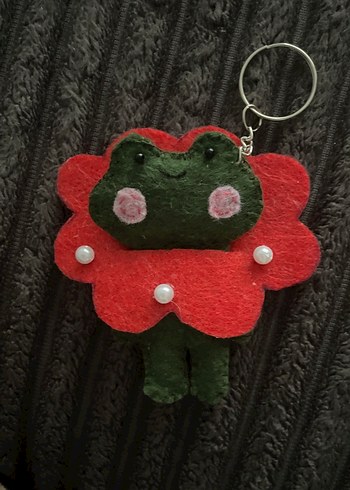 Renkli Fırfırlı Kurbağa Anahtarlık - Görsel 3