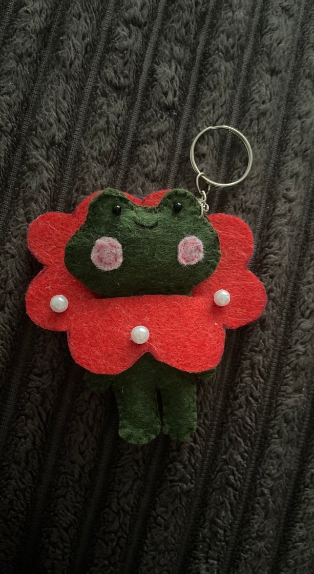 Renkli Fırfırlı Kurbağa Anahtarlık - Görsel 2
