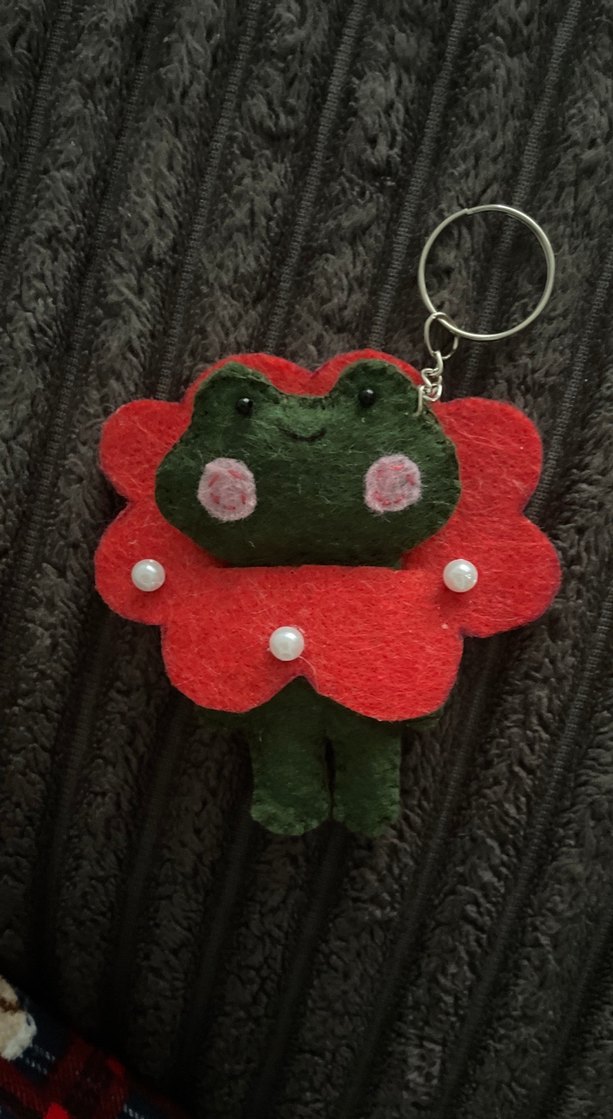 Renkli Fırfırlı Kurbağa Anahtarlık - Görsel 3