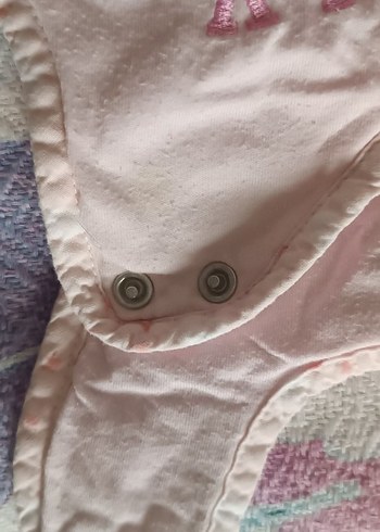 9 Ay Beden Chicco Dantel Detaylı Pembe Nakışlı Bebek uyku Tulumu