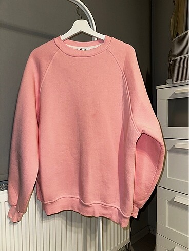 OVERSİZE PEMBE SWEATSHİRT
