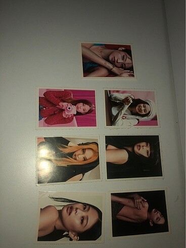  7 adet jennie foto kart