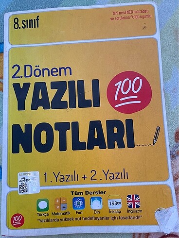 8. Sınıf yazılı notları
