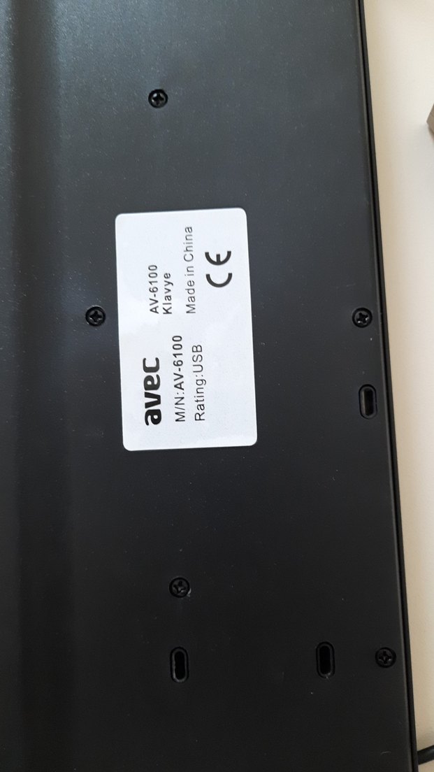 Avec Siyah Kablolu Klavye - Görsel 2