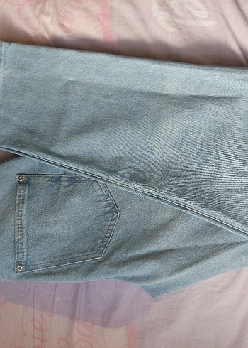 Düğmeli Regular Fit Midi Kadın Kot Pantolon