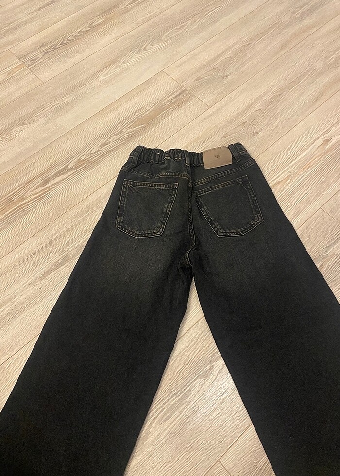 Taşlı zara kız çocuk siyah jean - Görsel 2