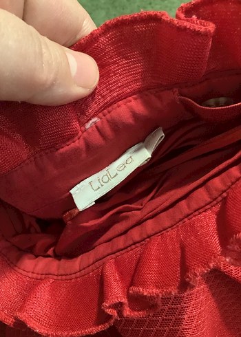 Pembe Mini Etek, Fırfırlı, Salaş Kesim - Görsel 2