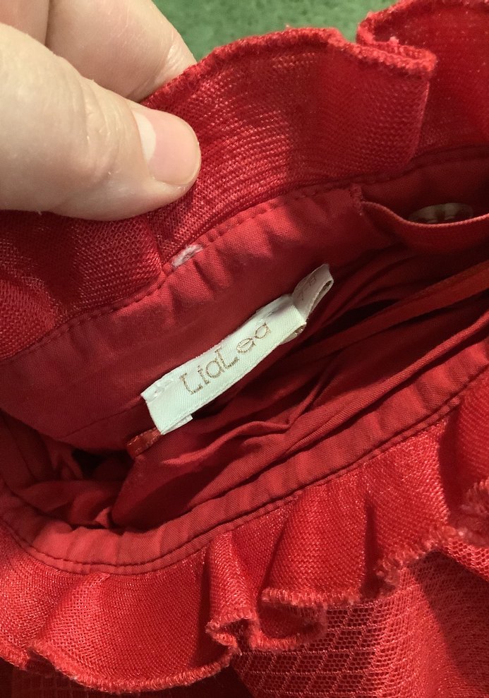 Pembe Mini Etek, Fırfırlı, Salaş Kesim - Görsel 2