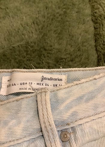 Beyaz Yırtık Salaş Midi Denim Pantolon - Görsel 2