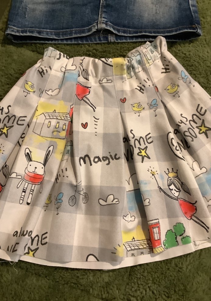 Kız Çocuk Çok Renkli Piliseli Etek İkili - Görsel 2