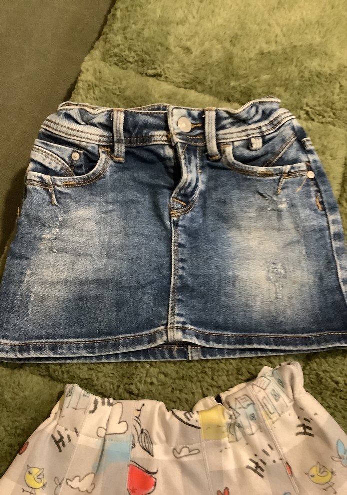 Kız Çocuk Çok Renkli Piliseli Etek İkili - Görsel 3