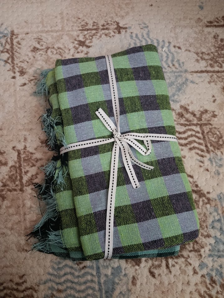 Çok Renkli Ekose Desenli sofrabezi - Görsel 2