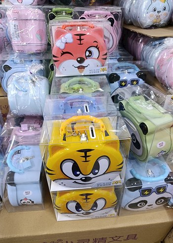 Renkli Çocuk Kumbara Seti - Görsel 2