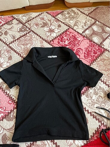 Polo yaka crop