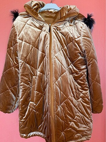bronz kadife mont