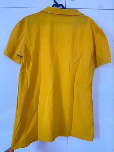 m Beden sarı Renk polo yaka unisex tişört