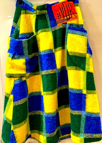 VDR Midi Kareli Etek - Görsel 6