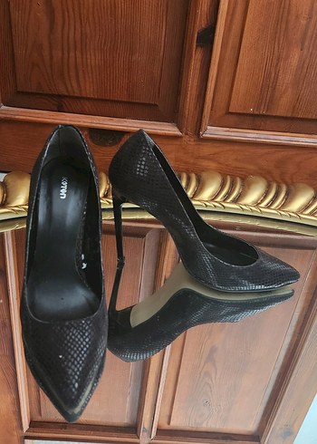 Krokodil Desenli Taba Stiletto(+1 Hediyeli) - Görsel 6