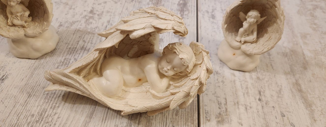 3lü Melek Işıklı Biblo Seti - Görsel 2