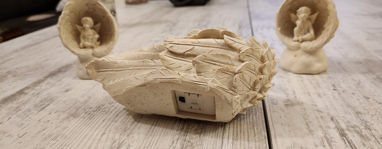 3lü Melek Işıklı Biblo Seti - Görsel 3