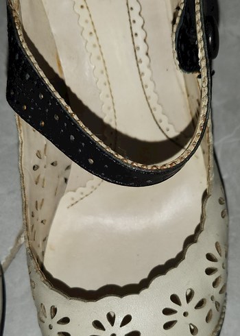 Vintage Nakış Desenli Deniz Akkaya ayakkabısı - Görsel 13