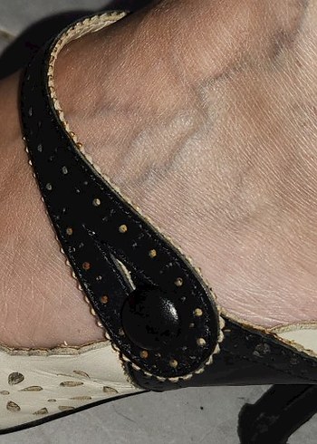 Vintage Nakış Desenli Deniz Akkaya ayakkabısı - Görsel 12