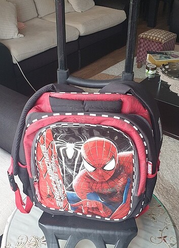 Beden Spiderman çek çekli okul çantası