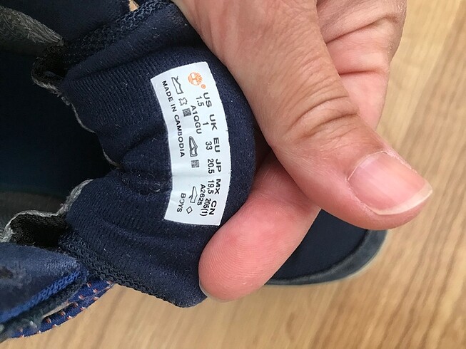 33 Beden lacivert Renk Timberland boy