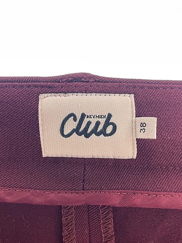 38 Beden bordo Renk Beymen Club Düz Kesim %70 İndirimli.