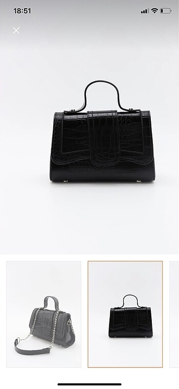 Zara Mini zincirli deri çanta