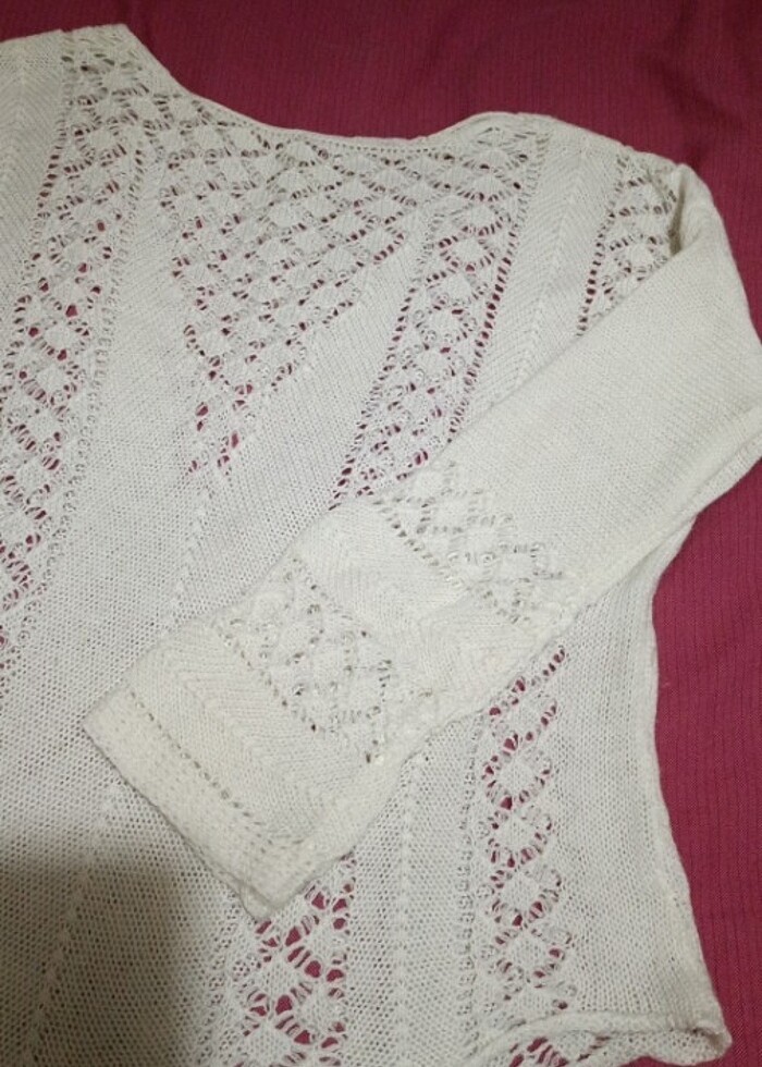 İnce delikli kazak - Görsel 3