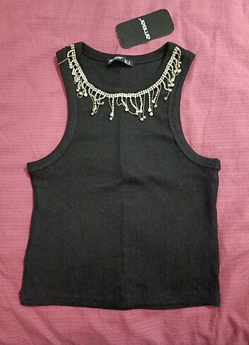 Zincir detaylı bluz  - Görsel 2