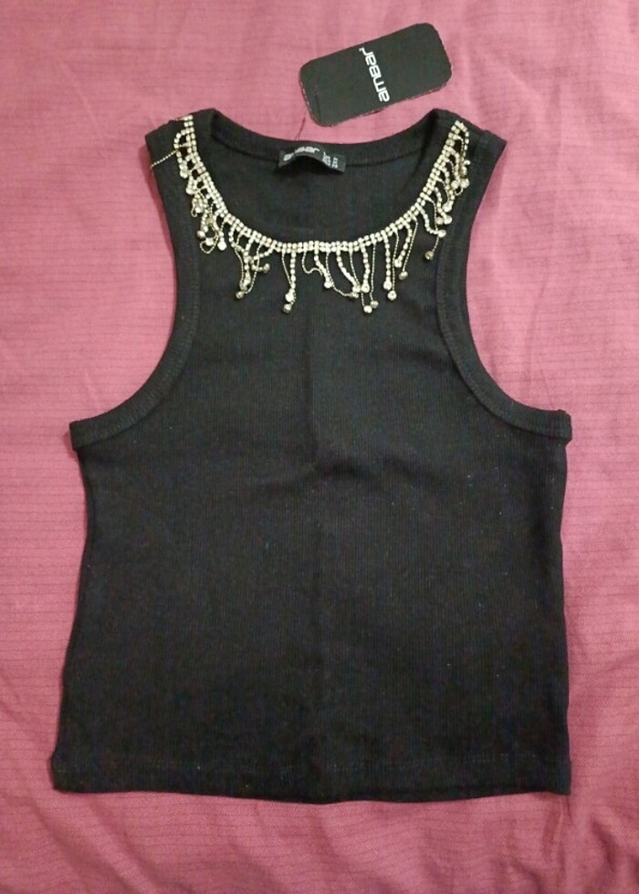 Zincir detaylı bluz  - Görsel 2