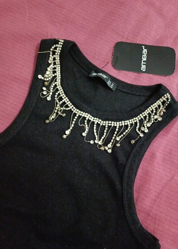 Zincir detaylı bluz  - Görsel 3