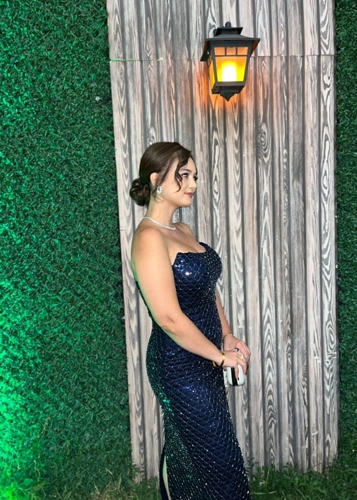 Payetli Abiye elbise - Görsel 4