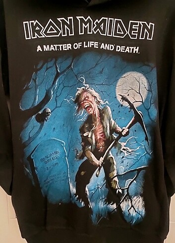 m Beden Iron Maiden Baskılı Sweat