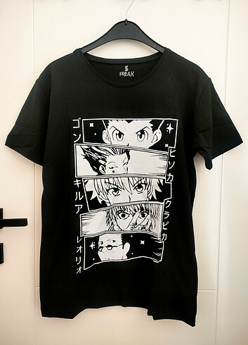 HunterXHunter Anime baskılı t-shirt 
